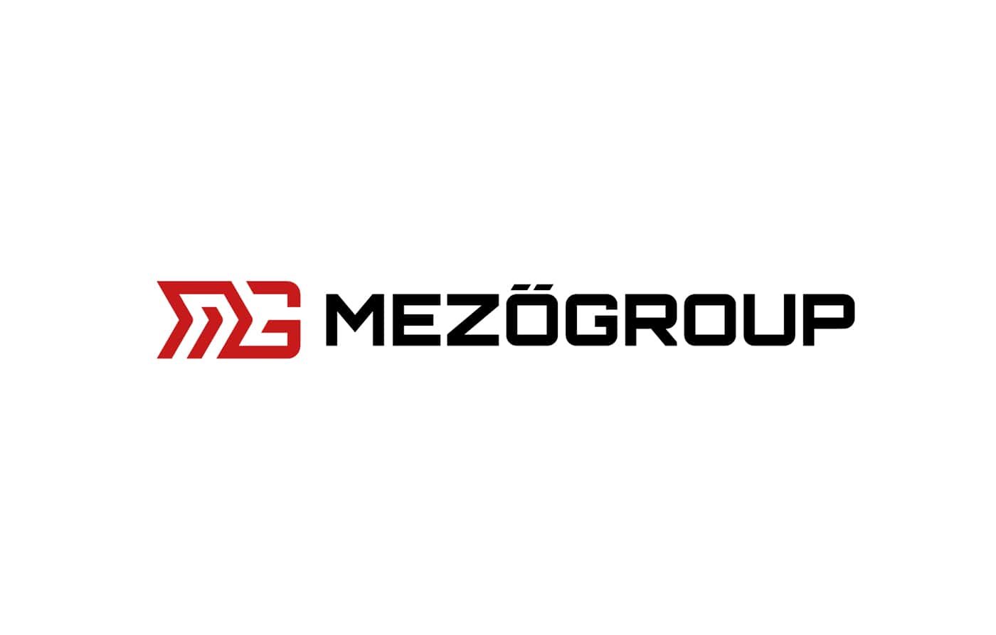 Modern, markáns logó a Mező-Group fuvarozó vállalat számára.